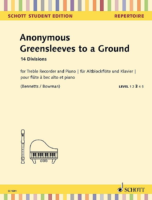 Greensleeves to a Ground Treble Recorder/piano