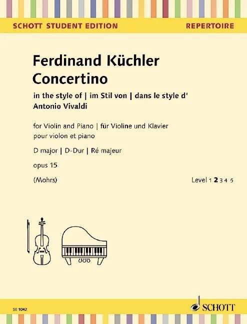 Kuchler - Concertino D Major Op 15 Violin/piano
