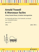 Trowell - 6 Easy Concert Pieces Op 4/7-12 for Cello/piano