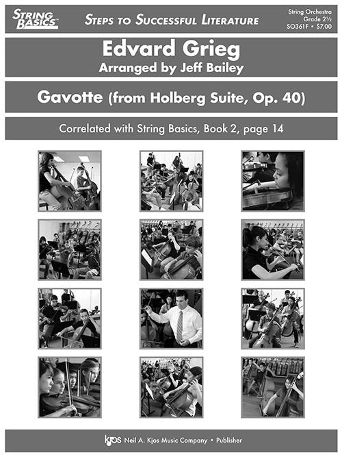 Gavotte (from Holberg Suite) Op. 40 - Score