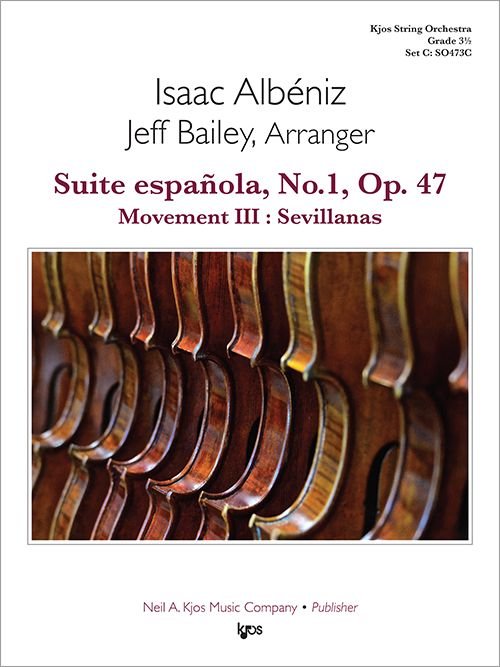 Suite Espanola No 1 Op 47 Mov 3 Sevillanas So3.5 Sc/pts