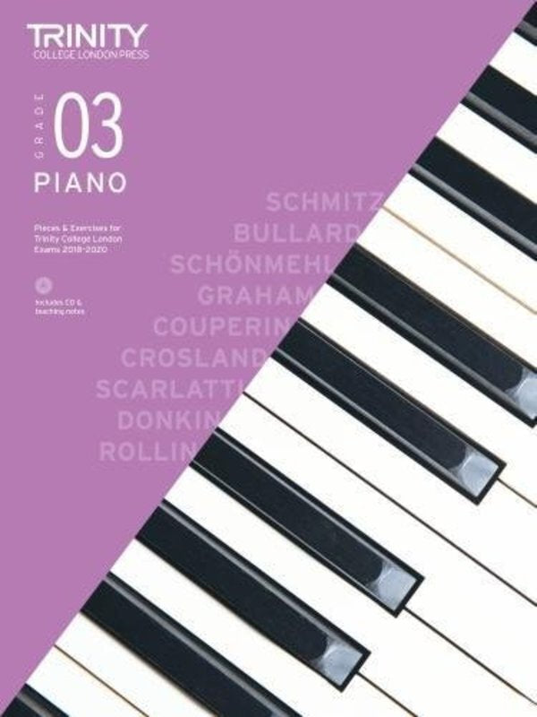 Piano Pieces & Exercises Gr 3 2018-2020 Bk/cd