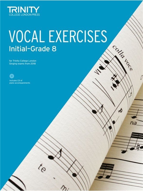 Trinity Vocal Exercises Initial-Gr 8 From 2018 Bk/cd