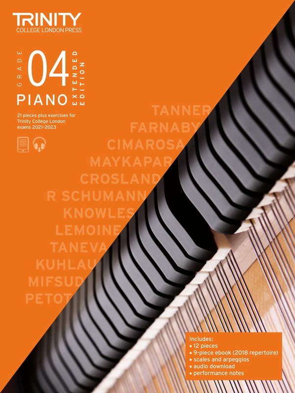 Trinity Piano Pieces & Exercises 2021-23 Gr 4 Extended