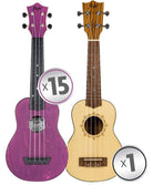 Flight Abs Travel Ukulele Purple Class Set