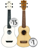 Flight Abs Travel Ukulele White Class Set