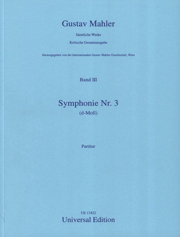 Mahler - Symphony No 3 Full Score