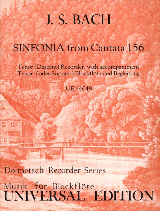 Bach - Sinfonia Cantata 156 Tenor/descant Recorder/piano