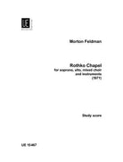 Feldman - Rothko Chapel Study Score
