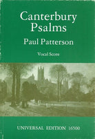 Patterson - Canterbury Psalms Op 44 for Satb/piano