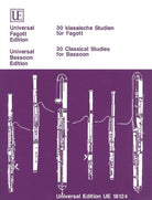 30 Classical Studies for Bassoon