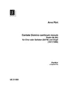 Part - Cantate Domino Canticum Novum Psalm 96 (95)