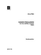 Part - Kanon Pokajanen for Satb a Cappella