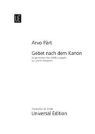 Part - Prayer After the Kanon Satb a Cappella (min 10)