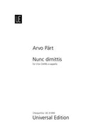 Nunc Dimittis Satb a Cappella (min Order Qty 10)