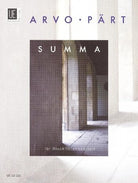 Part - Summa for Recorder Quartet