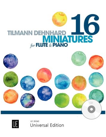 Dehnhard - 16 Miniatures for Flute/piano Bk/cd
