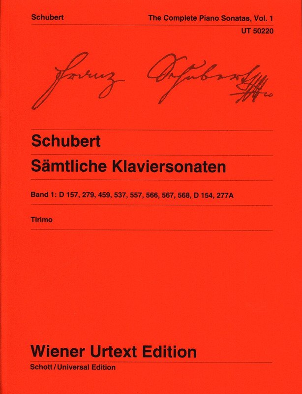 Schubert - Sonatas Vol 1 Piano Urtext