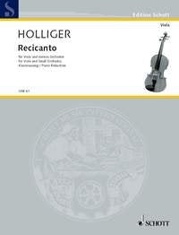 Holliger - Recicanto for Viola/piano
