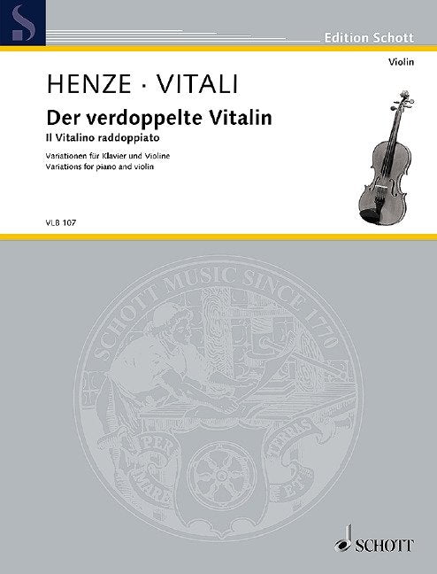 Henze - Der Verdoppelte Vitalin Variations for Piano/violin