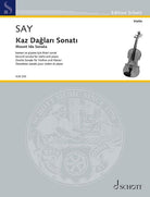 Kaz Daglari Sonati (mount Ida Sonata) Op 82 Violin/piano