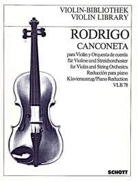 Rodrigo - Canconeta a Major for Violin/piano