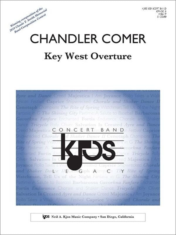 Key West Overture for Concert Band Cb5 Sc/pts