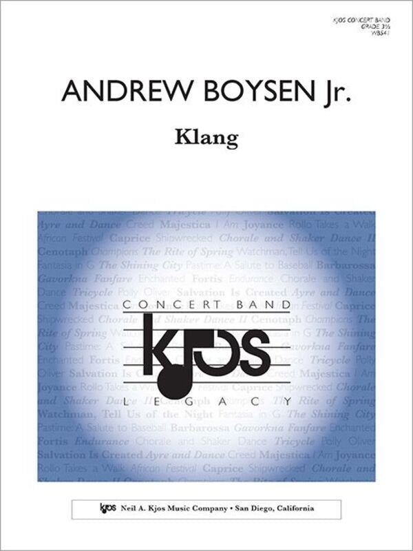 Klang for Concert Band Cb3.5 Sc/pts
