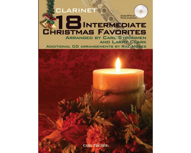 18 Intermediate Christmas Favorites Clarinet Bk/