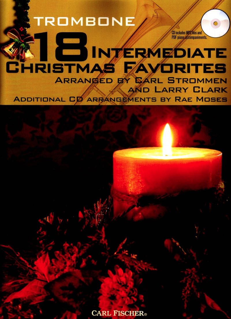 18 Intermediate Christmas Favorites Trombone Bk