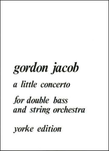 Jacob - Little Concerto for Double Bass/piano